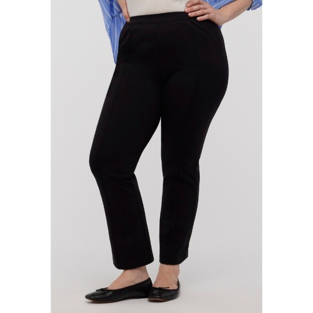 Madewell Lightweight Ponte Kickflare Leggings Womens L Black High Rise Stretch